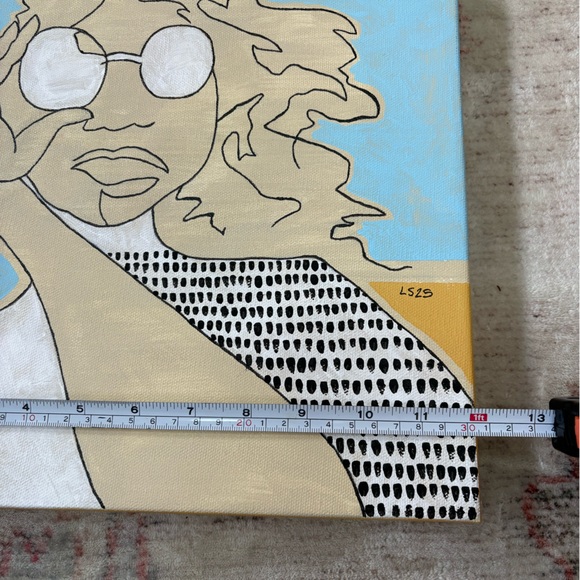 Lindsey Shaw Original Art Painting “Confidence” Momlife Portrait 12x12 Canvas - Picture 7 of 7